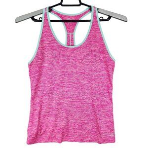 Womens Pink BCG Tank Top Active Shirt Sleeveless Racerback Polyester Size M